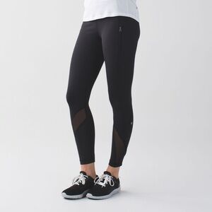 Lululemon Inspire Tight Black Mesh